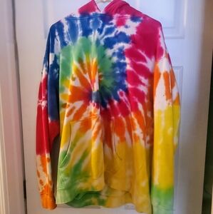 XL tie dye hoodie sweatshirt